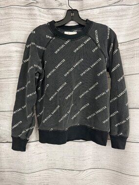 Spiritual Gangster Black Logo Sweatshirt Size XS
